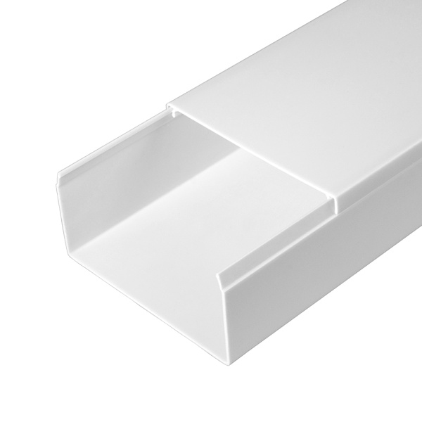 Кабель-канал белый 2-й замок в г/к 80х40 мм (30м/уп) Промрукав
