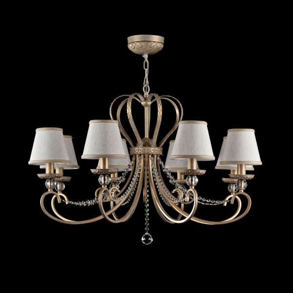 Люстра 8*E14 40Вт Золото IP20 Livorno RC144-PL-08-WG Maytoni