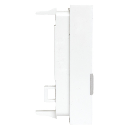 Вставка розеточная TERACOM PRO 45x22,5мм формат Mosaic на 1 модуль Keystone со шторкой и маркером белая EKF