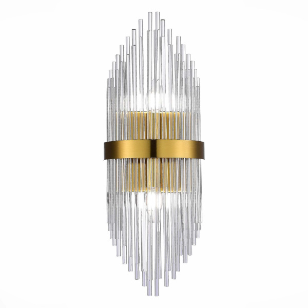 Бра Золотистый/Золотистый, Прозрачный E14 2*40Вт SL1178.201.02 ST LUCE Бра Золотистый/Золотистый, Прозрачный E14 2*40Вт SL1178.201.02 ST LUCE