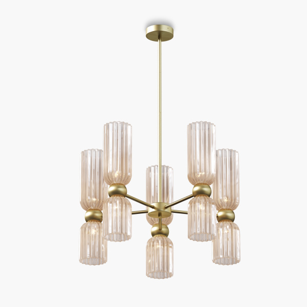 Подвесной светильник 10*E14 40Вт Золото IP20 Antic MOD302PL-10CG Maytoni