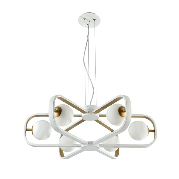 Подвесной светильник 6*G9 40Вт Белый с Золотом IP20 Avola MOD431-PL-06-WG Maytoni