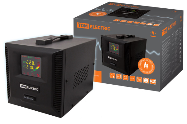 Стабилизатор напряжения СНР1-1-1 кВА электронный переносной TDM Стабилизатор напряжения СНР1-1-1 кВА электронный переносной TDM