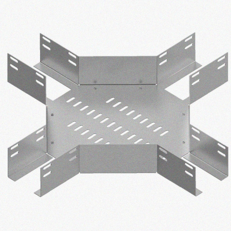 Лоток крестообразный глухой КМГ 250х65 У3, окрашенный, S1,5