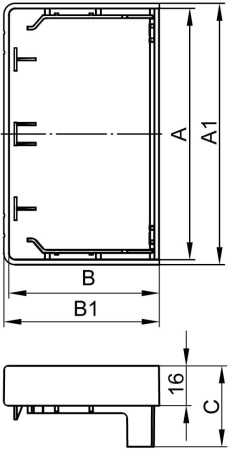 LAN 100x40 Заглушка DKC
