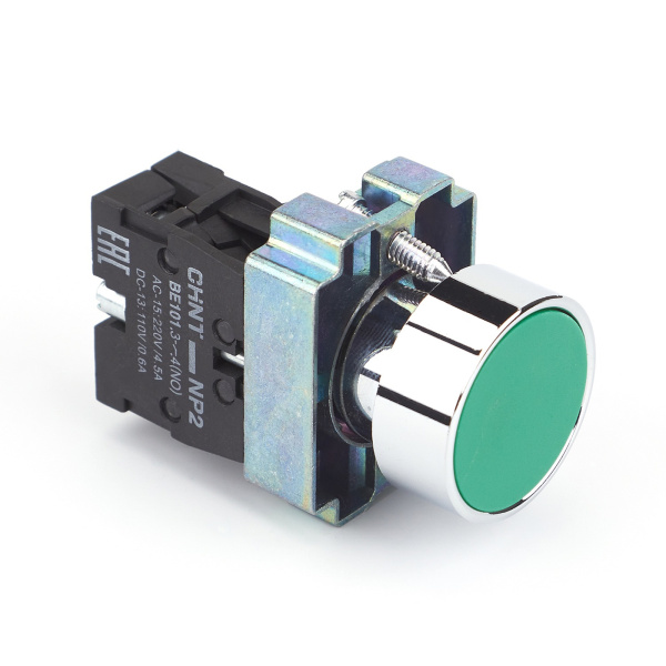Кнопка управления NP2-BA31 без подсветки зеленая, 1НО, IP40 (R) CHINT