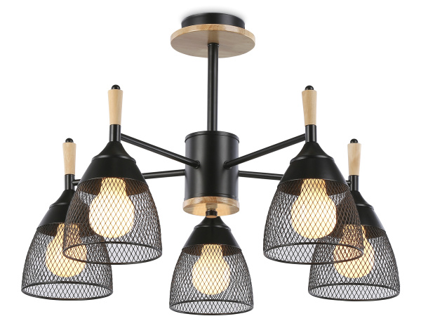 Подвесная люстра TR8015/5 BK черный E27*5 max 40W D600*385 Ambrella Light