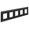 Рамка "Avanti", "Черный матовый", 5 постов (10 мод.) DKC