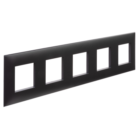 Рамка "Avanti", "Черный матовый", 5 постов (10 мод.) DKC