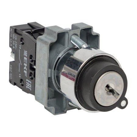 Переключатель BG61 2P с замком возвратный NO PROxima EKF