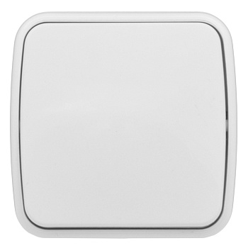 Минск Выключатель 1-клавишный ОП 10А белый Basic EKF