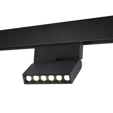 Трековый св-к димм.с ДУ,со сменой цв.темп.IP20 LED 3000~6500К 12W 48V черный FLUM D NOVOTECH