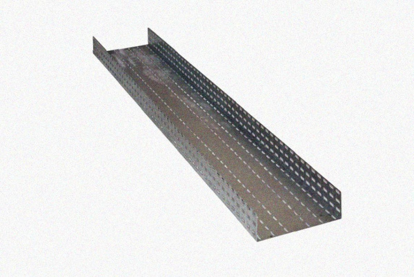 Лоток перфорированный ЛМ 300х80х2000 УТ1,5, оцинкованный лист S1,5