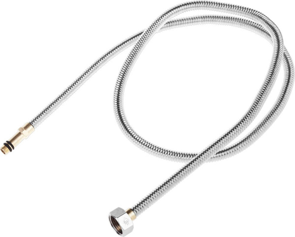 Подводка "ЭКСПЕРТ" сильфонная из нержавеющей стали, для смесителя, удлиненная, г/ш (гайка-штуцер), 1/2", 1,2м ЗУБР