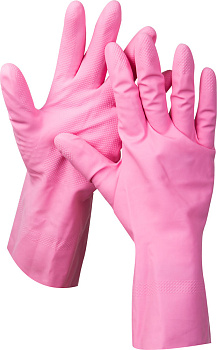 Перчатки "Мастер" латексные, повышенной прочности, х/б напыление, рифлёные, 100% латекс, 100% хлопок, размер S ЗУБР