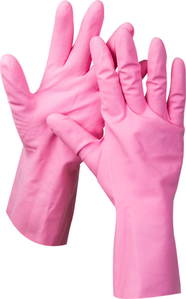 Перчатки "Мастер" латексные, повышенной прочности, х/б напыление, рифлёные, 100% латекс, 100% хлопок, размер S ЗУБР