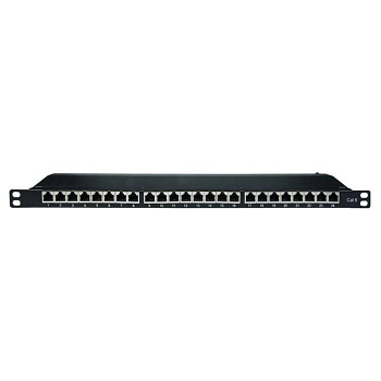 Патч-панель 19", 0.5 U,CAT6, 24 порта RJ45, экранированная DKC