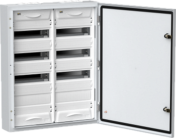 Корпус металлический ЩРн-96 (2х48) 710х570х140 IP54 бел. (одна дверь) TITAN 5 IEK