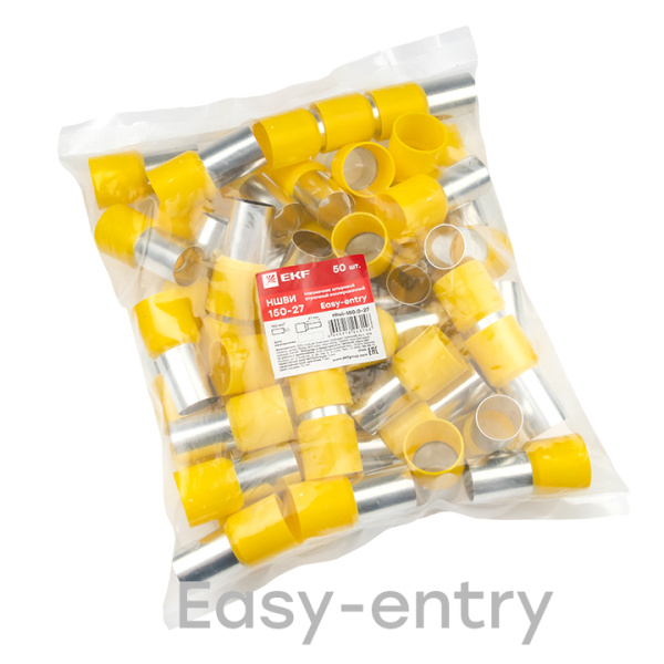 Наконечник штыревой втулочный НШвИ 150-27 (50шт) EKF