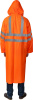Плащ-дождевик 11617-56, сигнальный цвет, нейлоновый на молнии, размер 56-58 ЗУБР