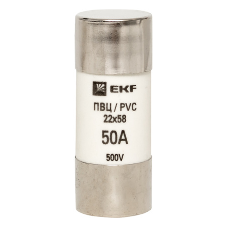 Плавкая вставка цилиндрическая ПВЦ (22х58) 50А PROxima EKF