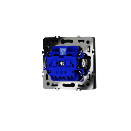 Розетка встраиваемая Voltum S70 с заземлением, защитными шторками и крышкой 16А, (графит)