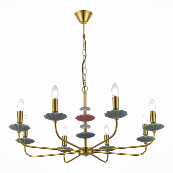 Люстра подвесная Золотистый E14 8*40Вт SLE1117-203-08 EVOLUCE