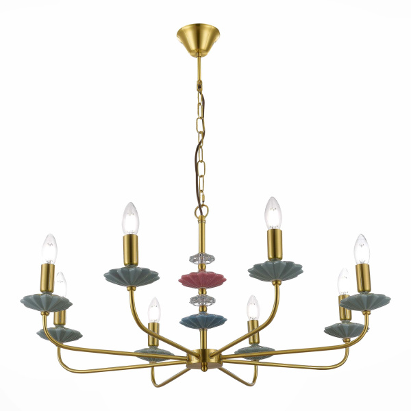 Люстра подвесная Золотистый E14 8*40Вт SLE1117-203-08 EVOLUCE