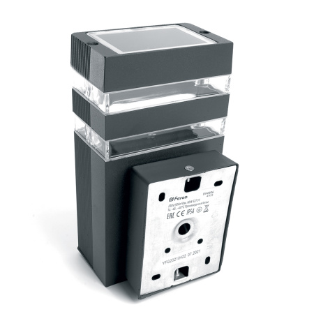 Светильник садово-парковый Feron DH0806, на стену вверх, E27 230V, черный