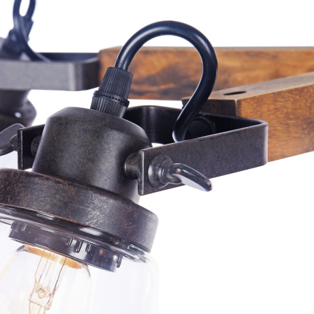 Люстра 5*E27 60Вт Черный IP20 Lorenza FR4171-PL-05-B Freya