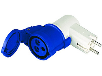 Переходник 16A(2P+E)250В-16A3P230В (B) DKC