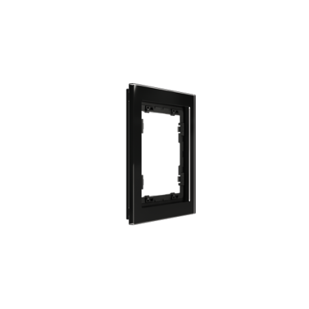 Рамка стеклянная Voltum S70 на 1 пост, (черный, стекло)