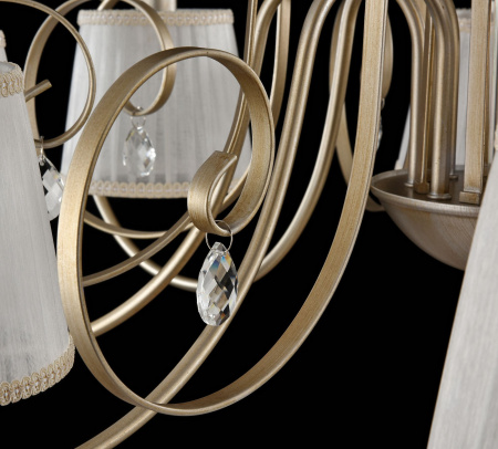 Потолочный светильник 8*E14 40Вт Кремовый с Золотом IP20 Simone FR2020-CL-08-BG Freya