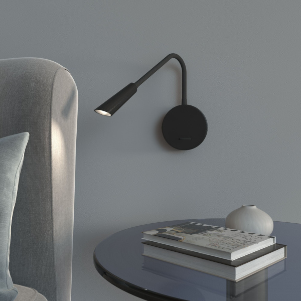 Светильник настенный светодиодный 5Вт 4200К черный IP20 Stem (a060540) Elektrostandard