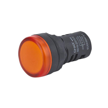 Индикатор ND16-22DS/4C оранжевый, компактный, встр. конденсатор, IP65 АС380В (R) CHINT