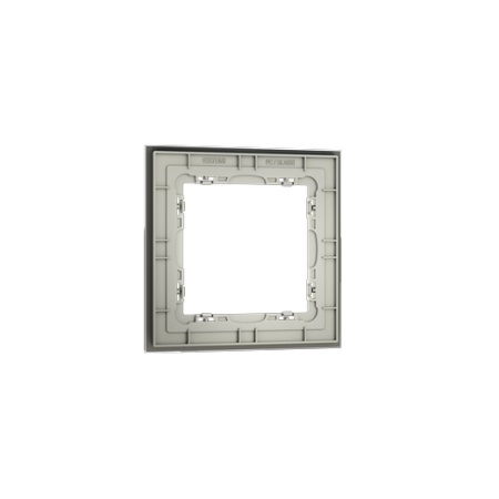 Рамка стеклянная Voltum S70 на 1 пост, (сталь, стекло)