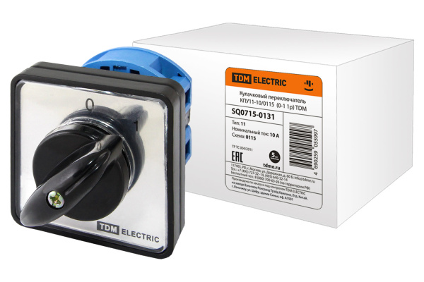 Кулачковый переключатель КПУ11-10/0115 (0-1 1р) TDM