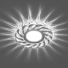 СНЯТ Светильник встраиваемый с белой LED подсветкой Feron CD935 потолочный MR16 G5.3 прозрачный