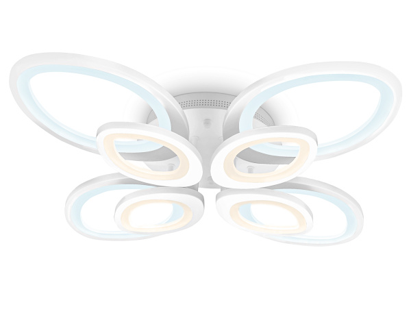 Потолочный светодиодный светильник с пультом FA4493/4+4 WH белый 134W 3000+6400K/4200K/6400+3000K 620*620*120 (ПДУ ИК) Ambrella Light