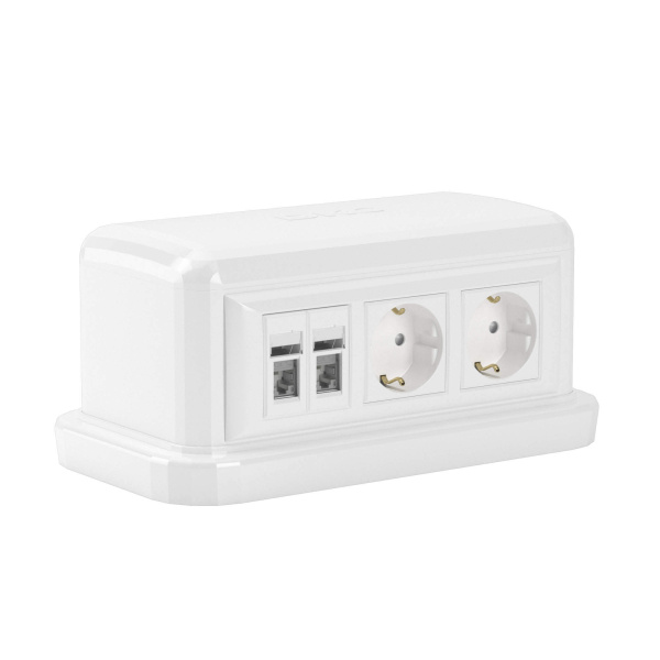 Напольная башенка BUS, 12 модулей, белая DKC