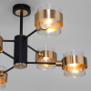 Потолочная люстра в стиле лофт 6*E14 60Вт медный, черный IP20 Arcada (70127/6 черный) Eurosvet