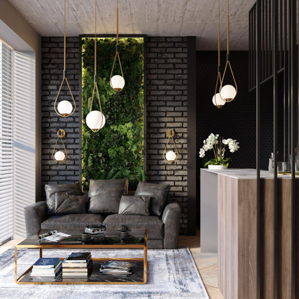 Подвес E14 1*40W FLARI золтой/черный/белый ODEON LIGHT