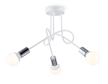 Потолочный светильник в стиле лофт TR80414/3 WH/CH белый/хром E27/3 max 60W D670*370 Ambrella Light