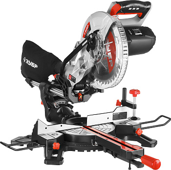 ЗПТ-255-1800 ПЛ пила торцовочная с протяжкой, d 255 х 30 мм, 1800 Вт ЗУБР