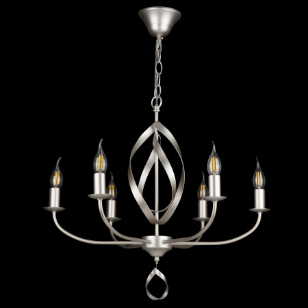 Люстра 6*E14 40Вт Серебро Антик IP20 Sealy FR5027PL-06S Freya