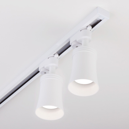 Трековый светильник для однофазного шинопровода 1*GU10 белый IP20 Vetro (a043141) Elektrostandard