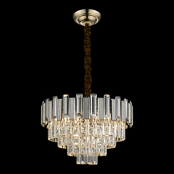 Люстра подвесная Кофейное золото/Прозрачный E14 9*40Вт WE131.09.303 WERTMARK