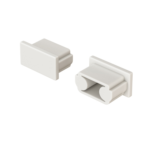 Комплект заглушек (для профиля ALM004S-2M) 10шт. Хром (ALM004EC) Technical Maytoni