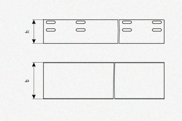 Лоток глухой ЛМГ 75х65х3000 УТ1,5, оцинкованный лист, S1,0