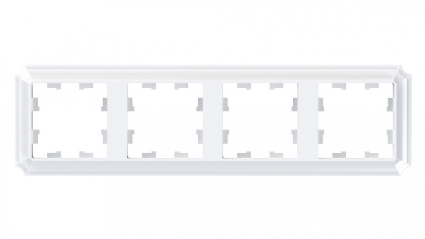 ATLASDESIGN ANTIQUE 4-постовая рамка, универсальная, лотос Systeme Electric